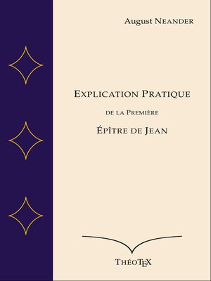 cover image of Explication Pratique de la Première Épître de Jean